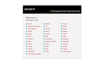 Tablet Screenshot of one.sony-europe.com